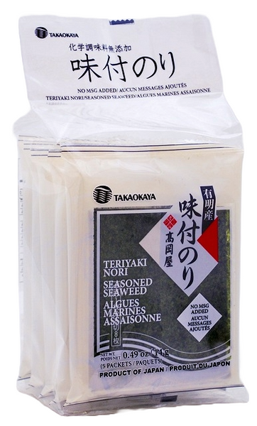 Teriyaki Nori 5 Packs No MSG – Takaokaya USA