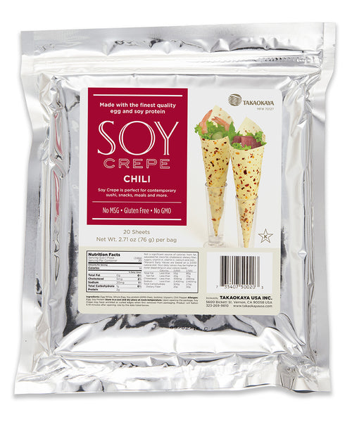 Soy Crepe Chilli Pepper (20 sheets) – Takaokaya USA