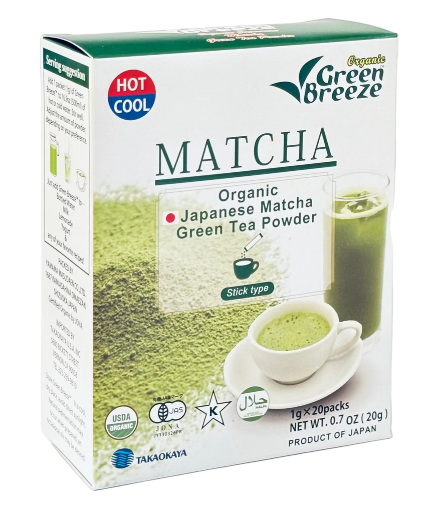 Green Breeze Organic Matcha Stick Type – Takaokaya USA