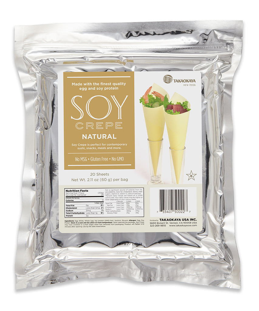 Soy Crepe Natural (20 sheets) – Takaokaya USA